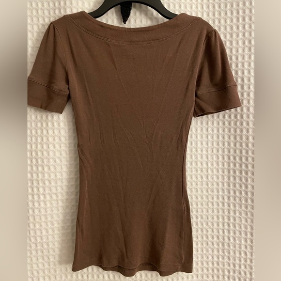 Express Sexy basic Brown tee. Size XS - Picture 2 of 3